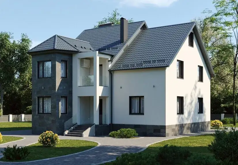 Elewacja biała z grafitem: Nowoczesny styl Twojego domu