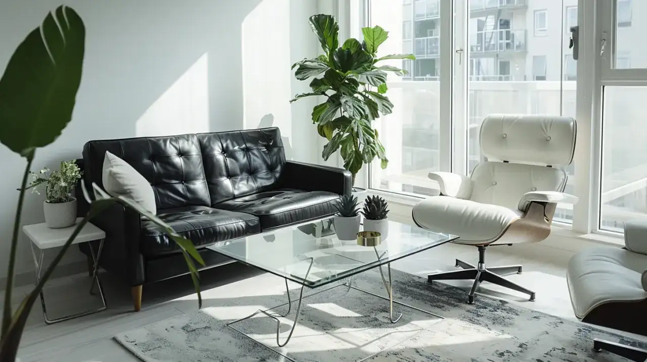 Salon w czerni i bieli: 10 odważnych i stylowych aranżacji