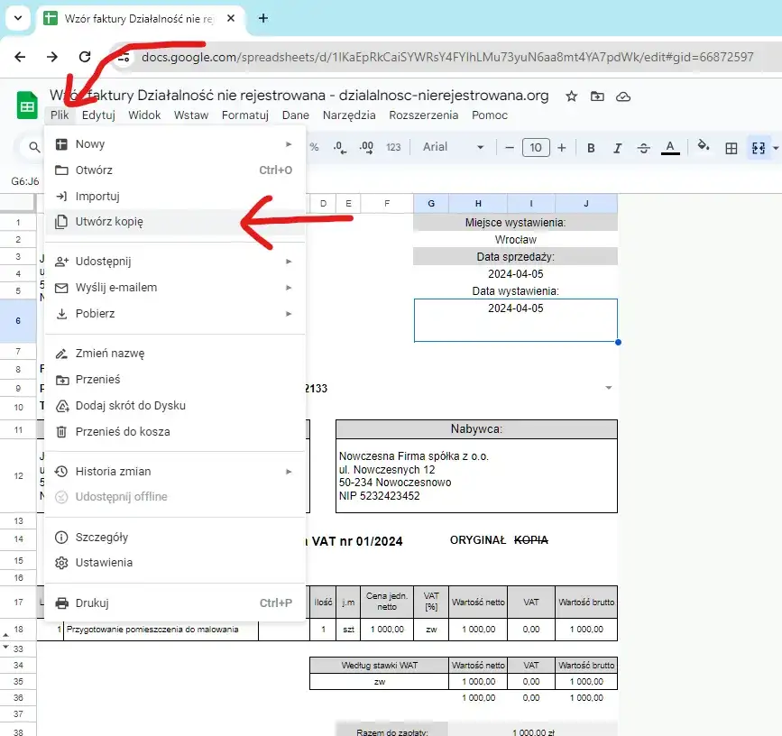 Faktura bez VAT w działalności nierejestrowanej: Jak wystawić?