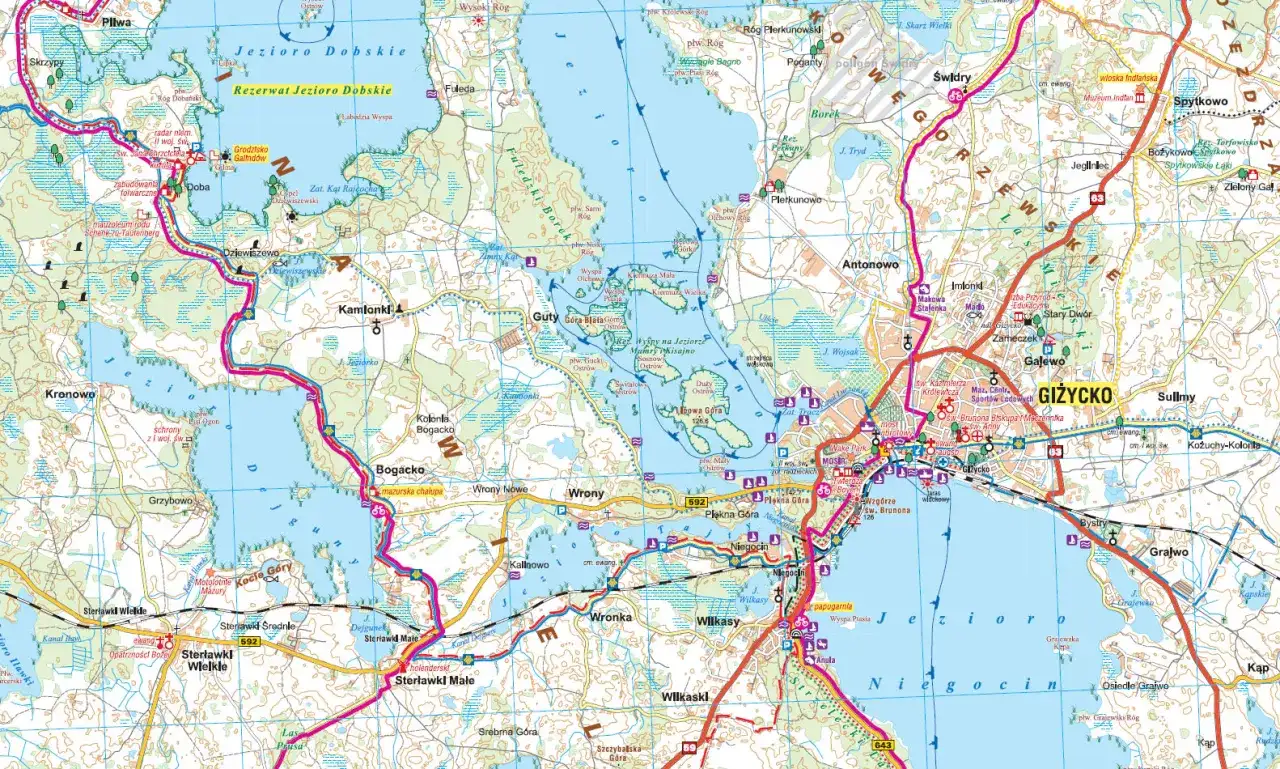 Trasy rowerowe Mazury: Mapa, GPX i gotowe plany wycieczek