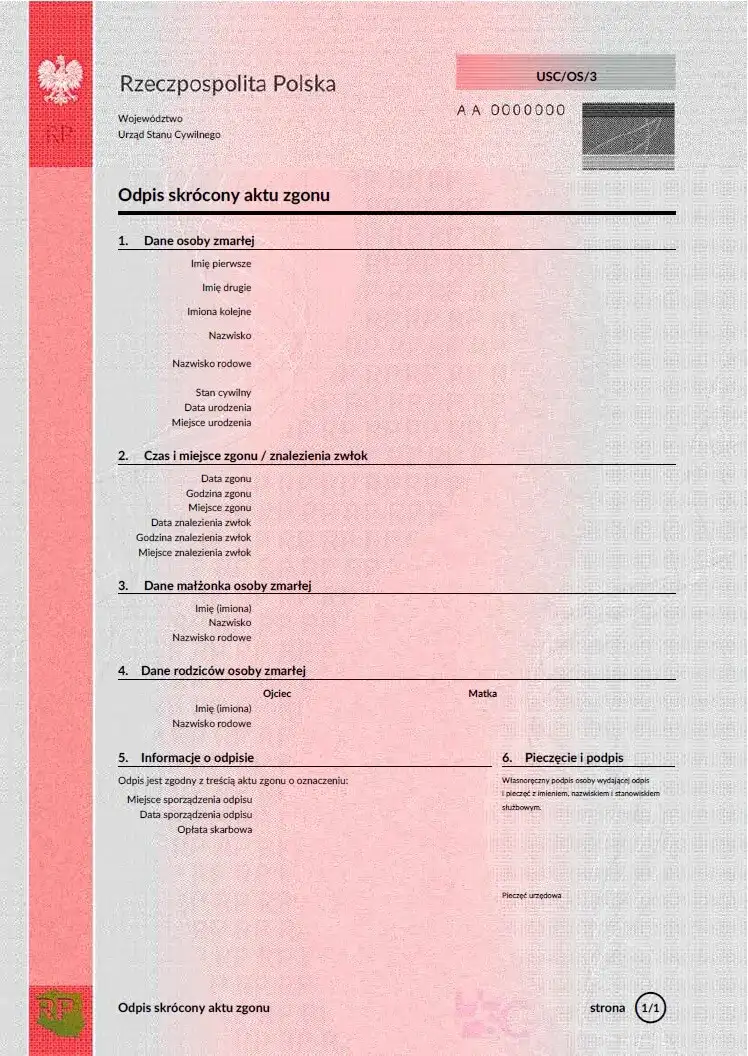 Jak szybko i bez problemów uzyskać odpis aktu zgonu – krok po kroku