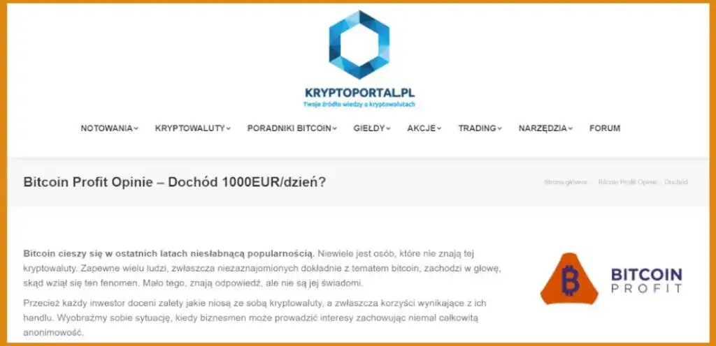 Bitcoin Profit: Co to jest i dlaczego budzi kontrowersje?