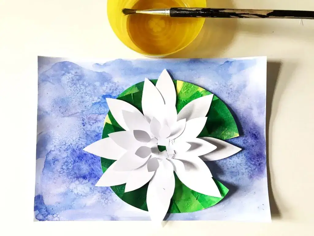 Jak narysować lilie wodną w prosty sposób - krok po kroku