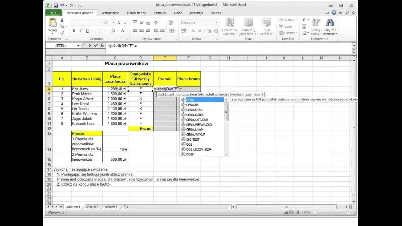 Jak obliczyć premie w Excelu - proste formuły, które zaoszczędzą czas