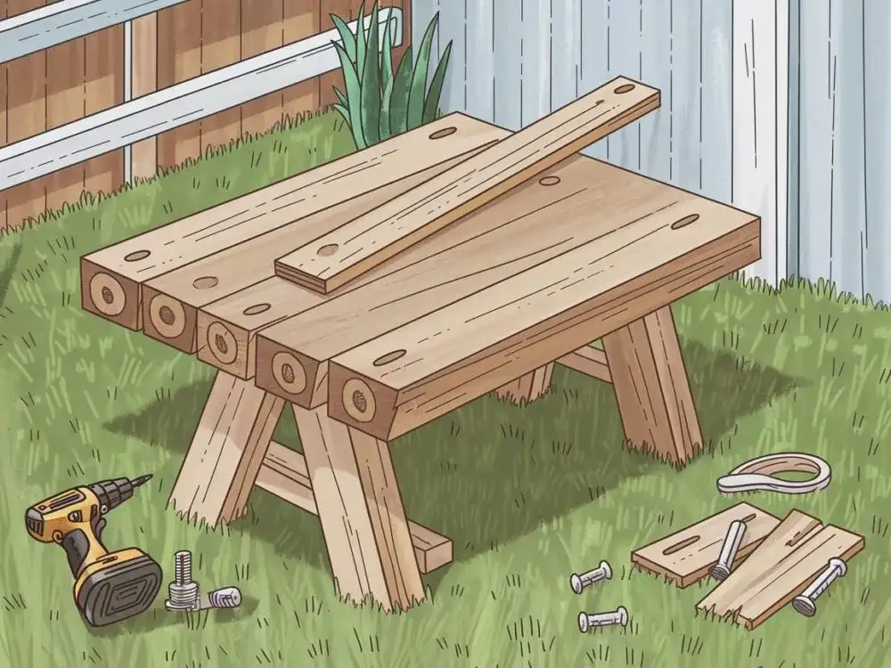 Stół z bali: Jak zbudować go samemu? Przewodnik krok po kroku