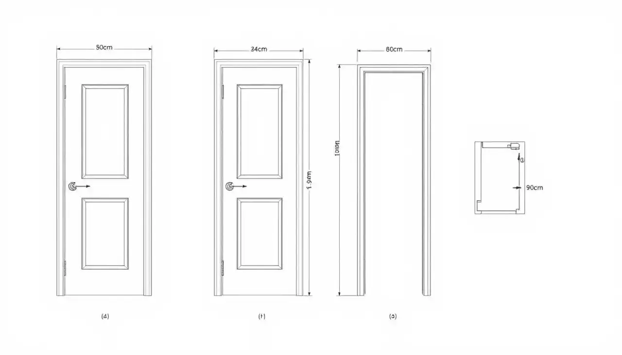 Jakie wymiary otworu pod drzwi 80 cm wysokość, aby uniknąć błędów?