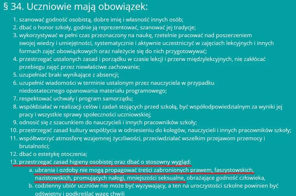 Czy szkoła może zakazać? Wygląd ucznia a Konstytucja i statut.