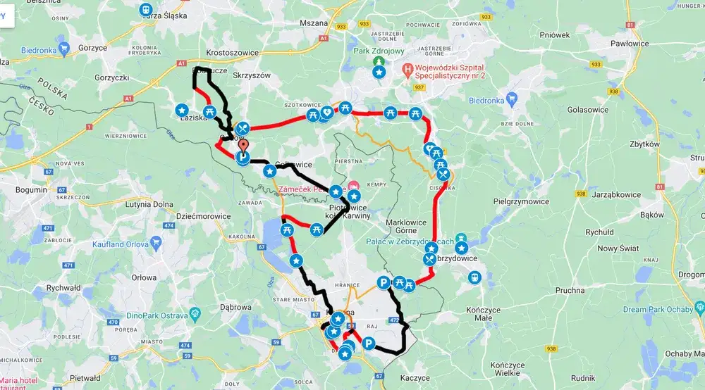 Mapa żelaznej trasy rowerowej - odkryj najpiękniejsze miejsca
