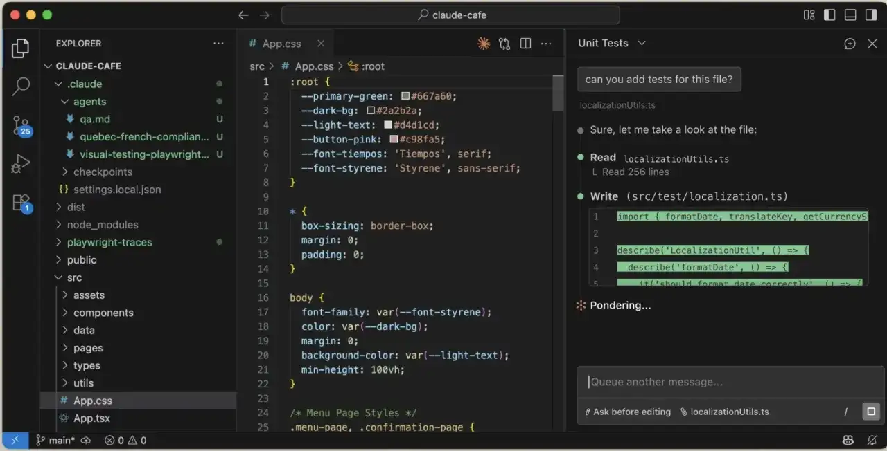 Kodowanie w VS Code, gdzie widać pliki projektu i fragment kodu, który może być częścią procesu jak zaprogramować sztuczną inteligencję.