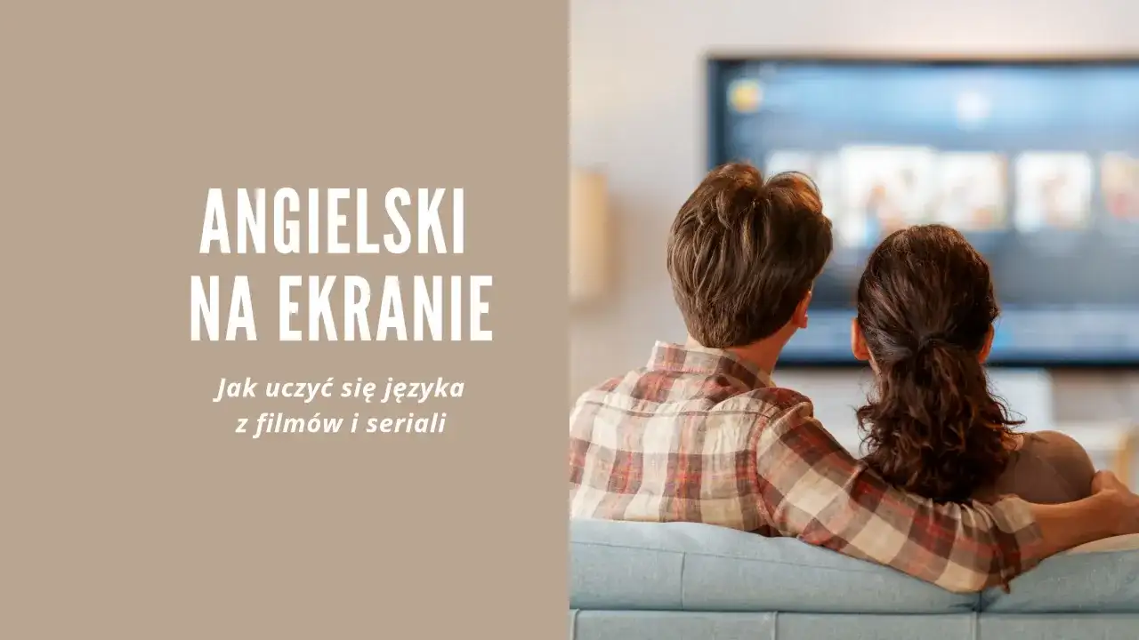 Para oglądająca film na ekranie telewizora.