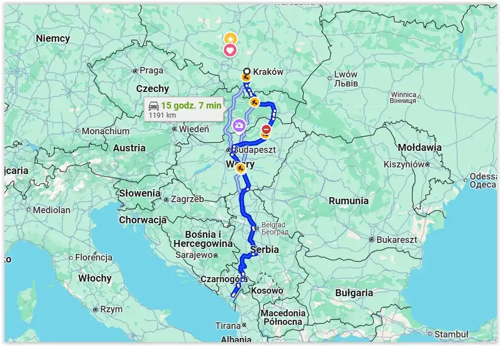 Najlepsza trasa do Czarnogóry: uniknij problemów w podróży
