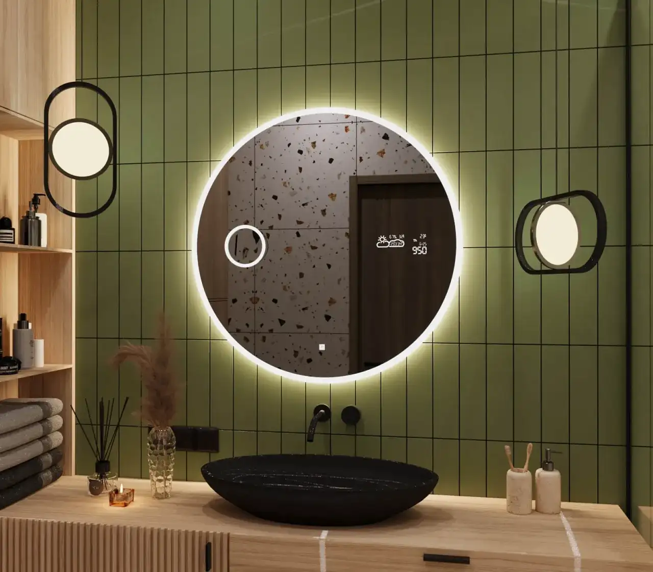 Lustro okrągłe: idealna wysokość w łazience, salonie i nie tylko!