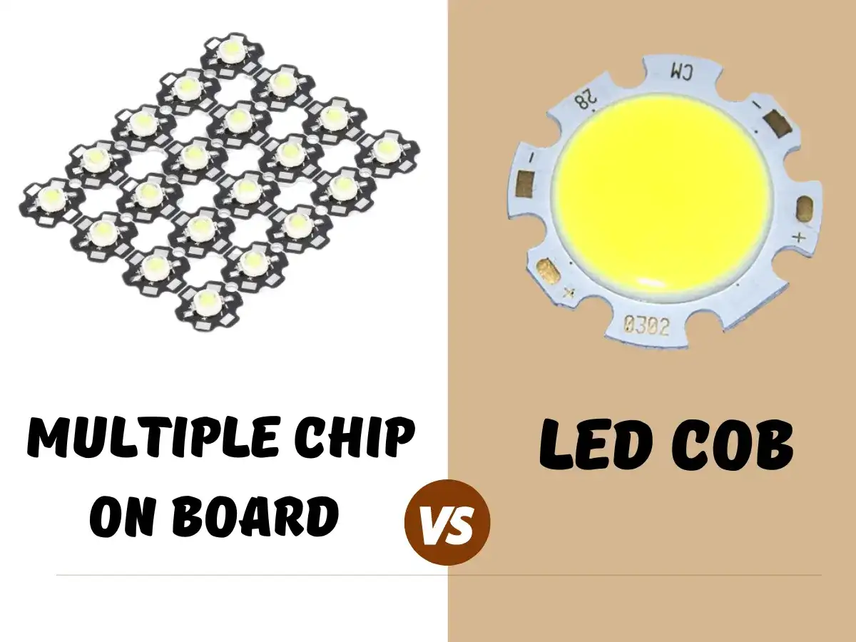 Porównanie różnych rodzajów diod Cree: Multiple Chip on Board vs LED COB.