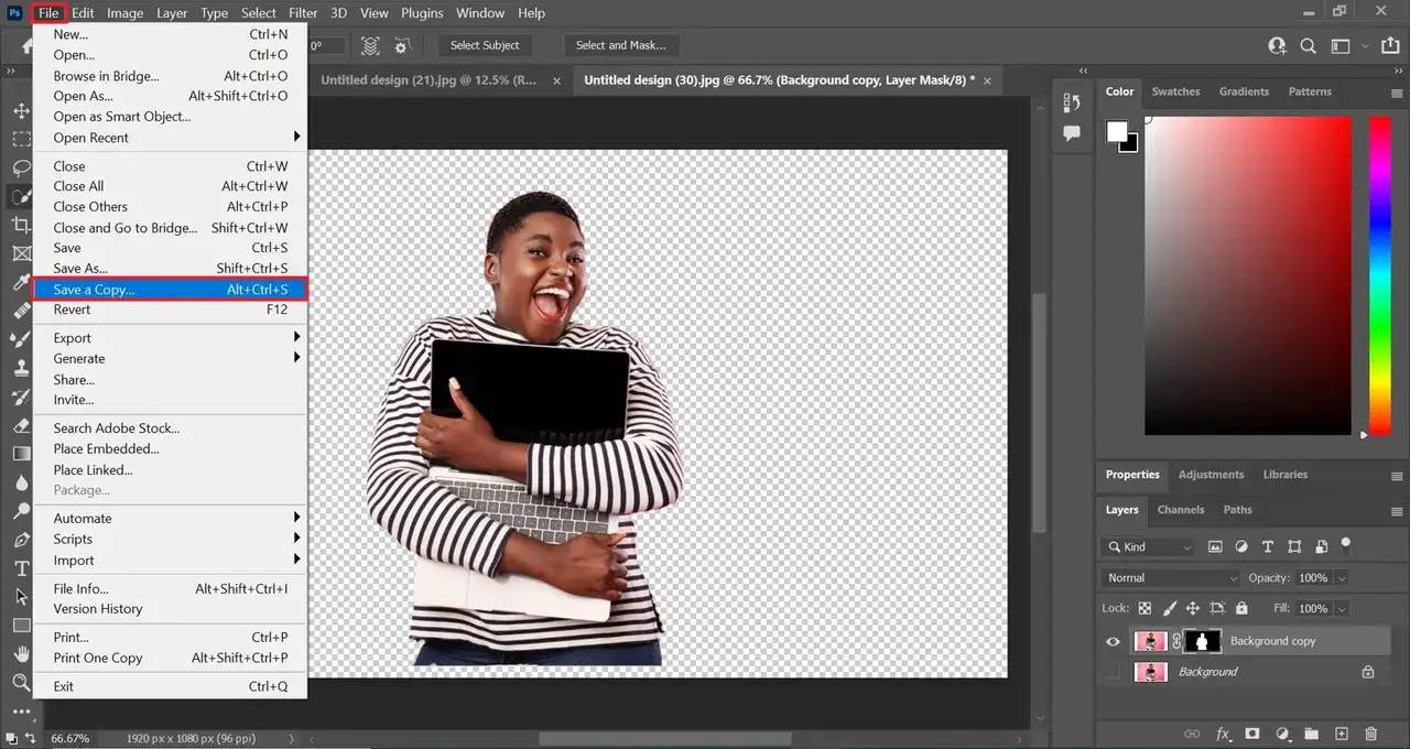 Jak zapisać obraz bez tła w Photoshopie i uniknąć problemów z przezroczystością