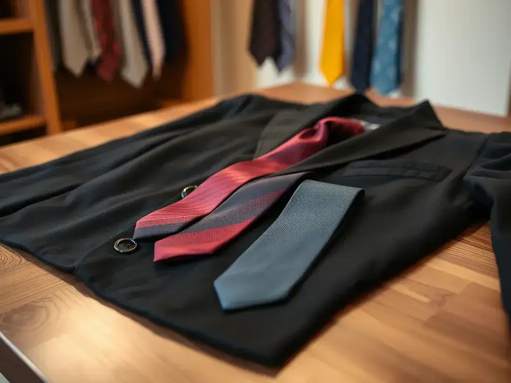 Jaki krawat do czarnego garnituru i białej koszuli na różne okazje