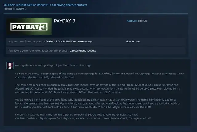 Zwrot gry na Steam: 14 dni, 2h i Twoje pieniądze z powrotem!