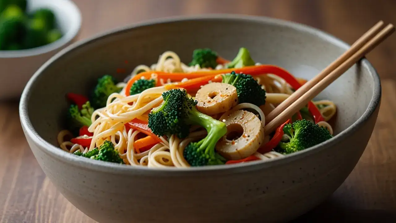 Makaron z warzywami po azjatycku: Przepisy na szybki, kolorowy obiad