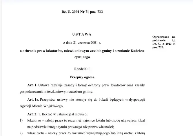 Ustawy o ochronie praw lokatorów - Twoje prawa i obowiązki najemcy