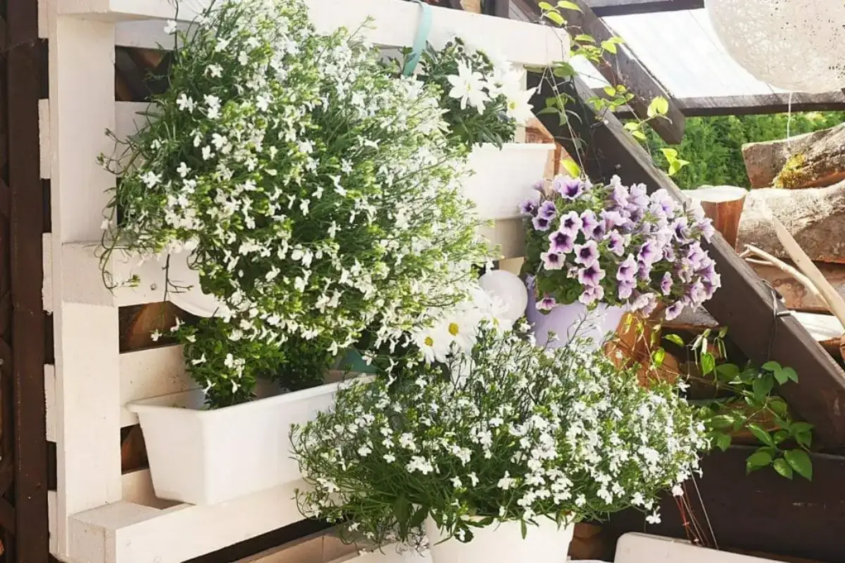 Jakie kwiaty do kwietnika z palet - najlepsze rośliny na balkon