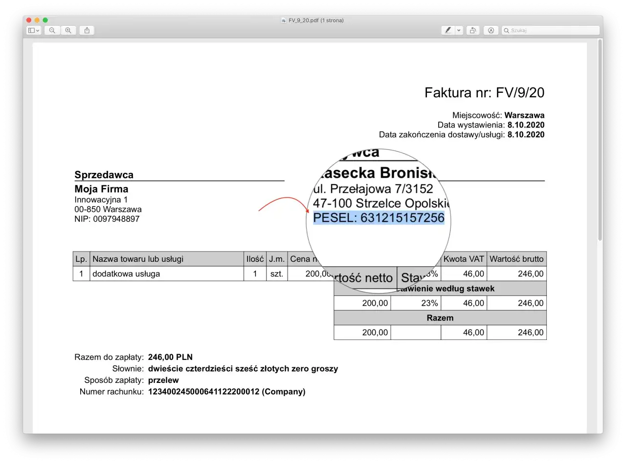 Gdzie dokładnie znaleźć plus kod 5 na fakturze i dlaczego to ważne?