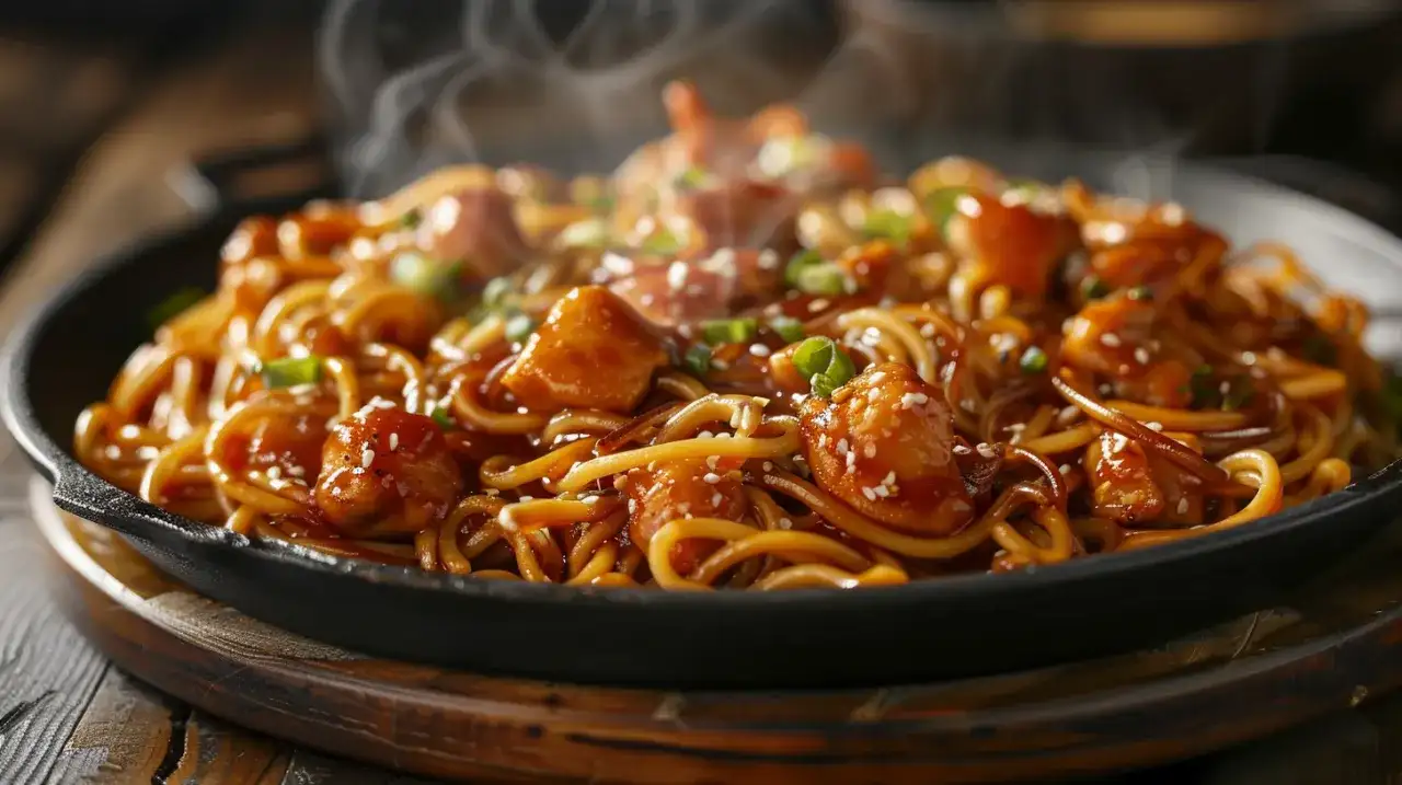 Kurczak w sosie sojowym z makaronem: Smaczny przepis