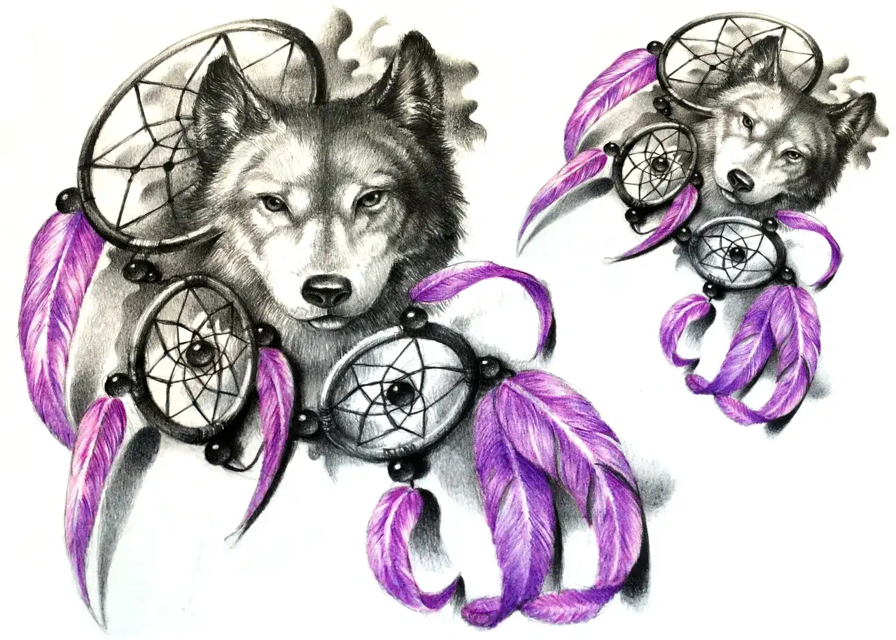 Łapacz snów z wilkiem tatuaż znaczenie – odkryj jego głęboką symbolikę