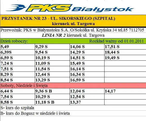 Rozkład jazdy Voyager Sokółka Białystok - Sprawdź aktualne godziny odjazdów