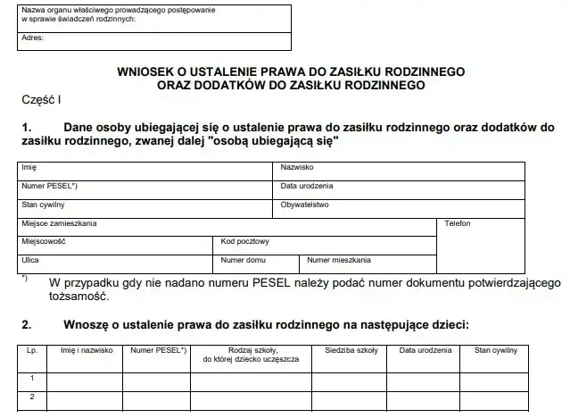 Zasiłek rodzinny: Wnioski online 1.07, papierowe 1.08. Złóż na czas!