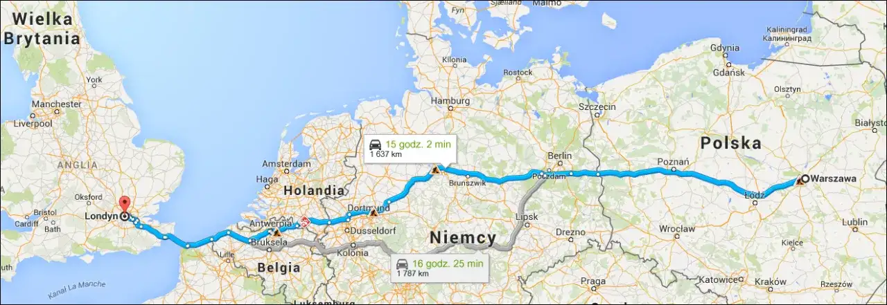 Jak dojechać z UK do Polski? Wybierz najlepszą trasę i oszczędź