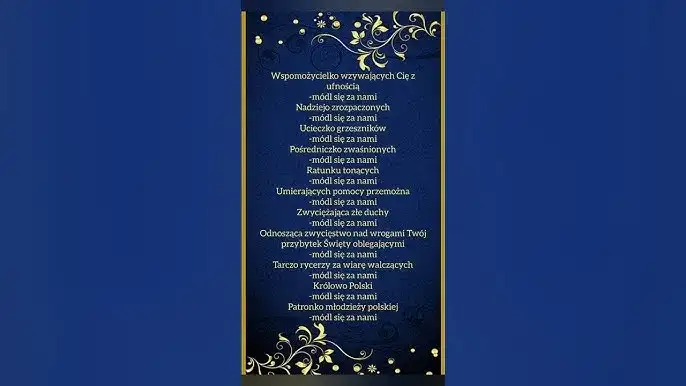 Litania do Matki Bożej Częstochowskiej - znaczenie i wezwania w tradycji