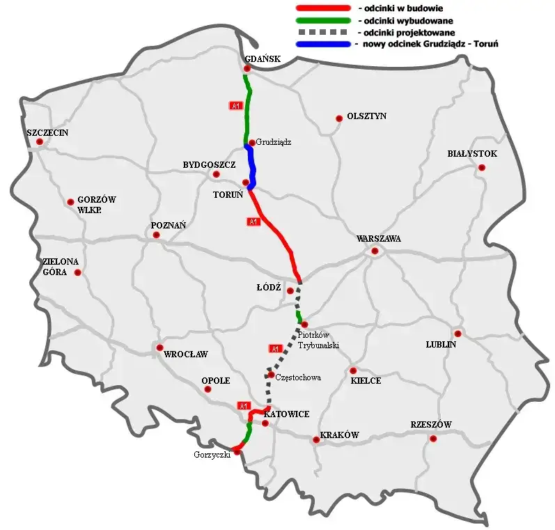 Ile kilometrów ma autostrada A1? Zaskakujące fakty o trasie