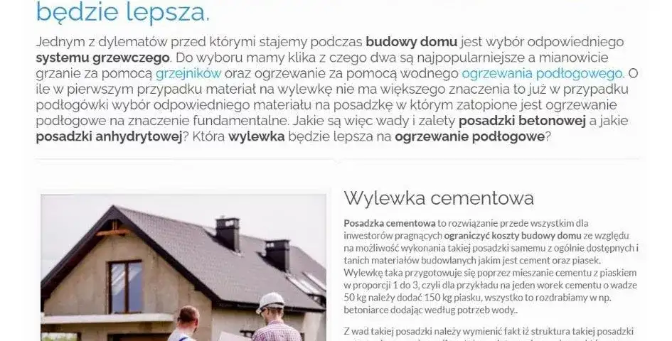 Wylewka anhydrytowa czy cementowa? Która lepsza na podłogówkę?