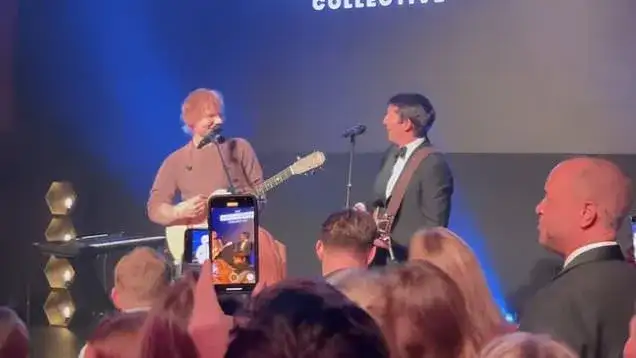 Niespodziewany duet Eda Sheerana i Jamesa Blunta na gali dobroczynnej księżniczki Eugenii