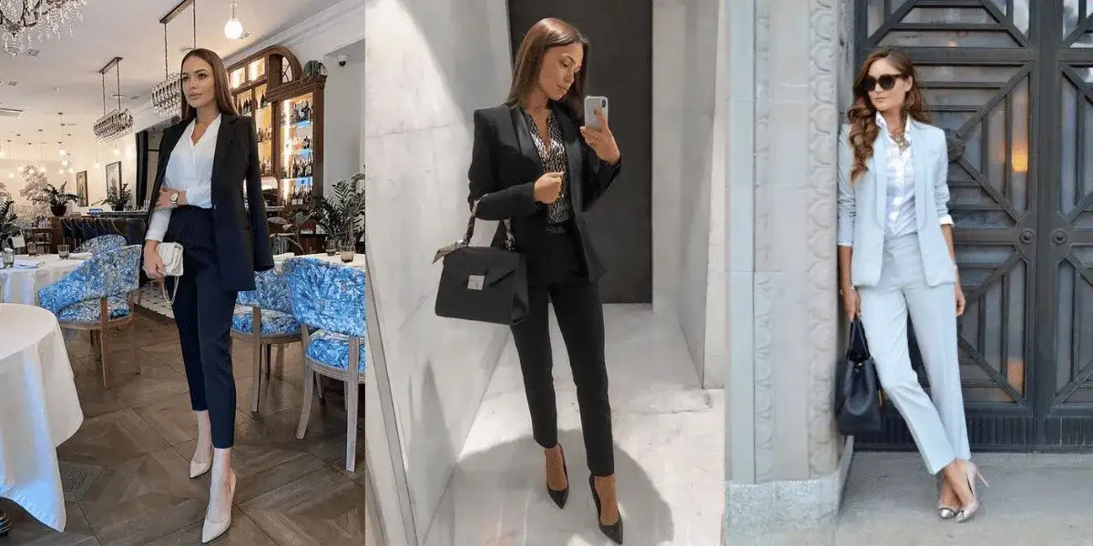 Chabrowy garnitur: Jaka bluzka? Sprawdzone stylizacje i triki