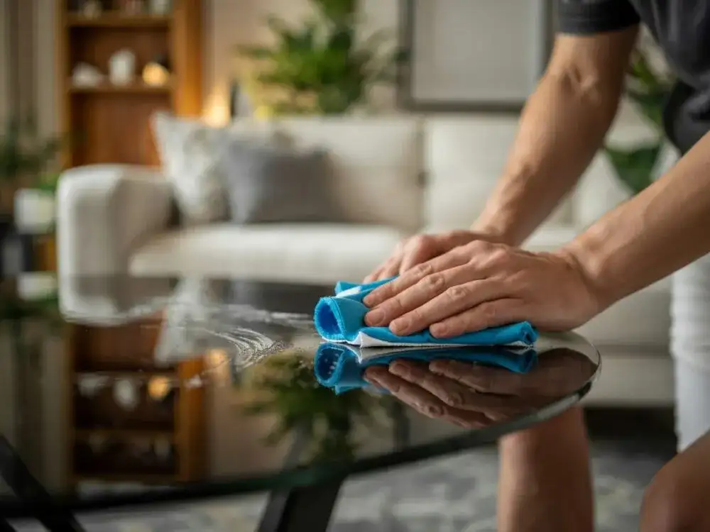 Jak usunąć rysy ze szklanego stołu? Domowe i profesjonalne metody