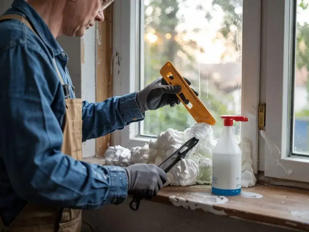 Skuteczne sposoby na usunięcie pianki montażowej z okna PCV
