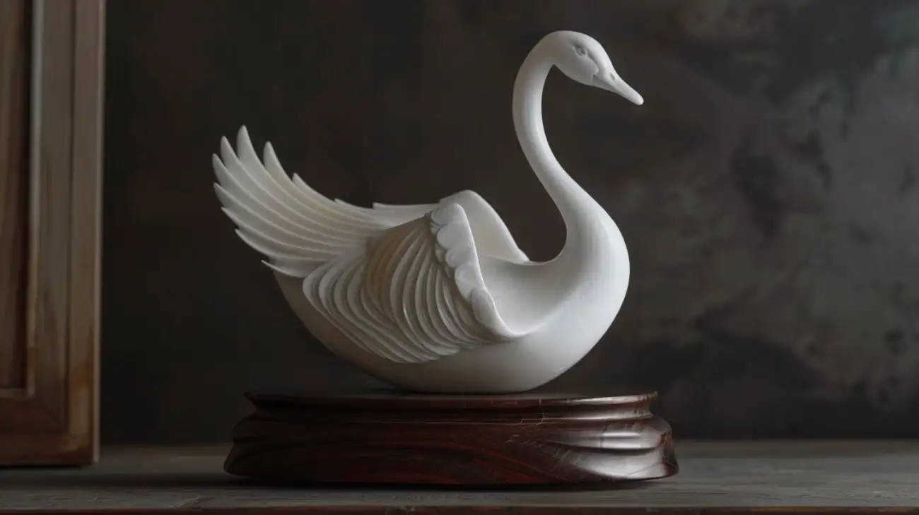 Uwodząca elegancja: Figurka gęś - finezja w porcelanie