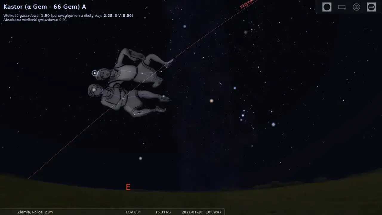 Bliźnięta: charakterystyka i opis tego gwiazdozbioru