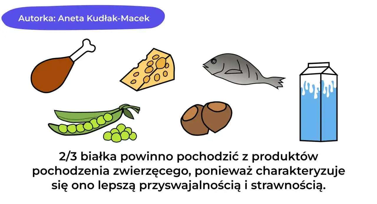 Dieta wysokobiałkowa co jeść? Kurczak, ser, ryba, groch, orzechy i mleko to przykłady produktów bogatych w białko.