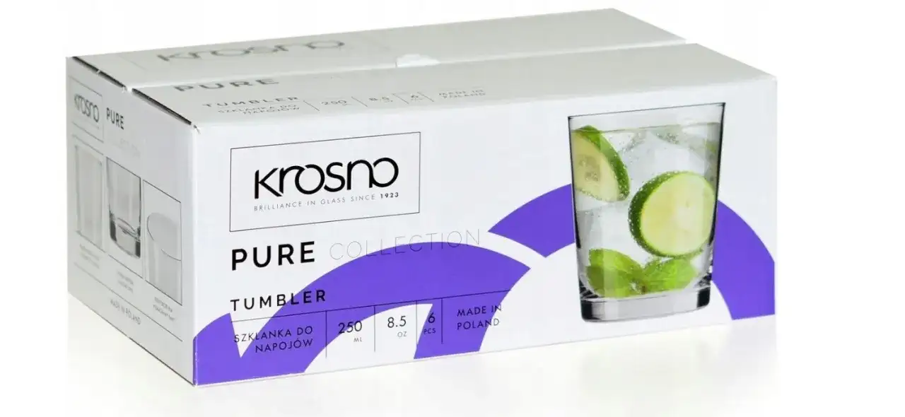 Szklanki do napojów Krosno – eleganckie kolekcje w atrakcyjnych cenach
