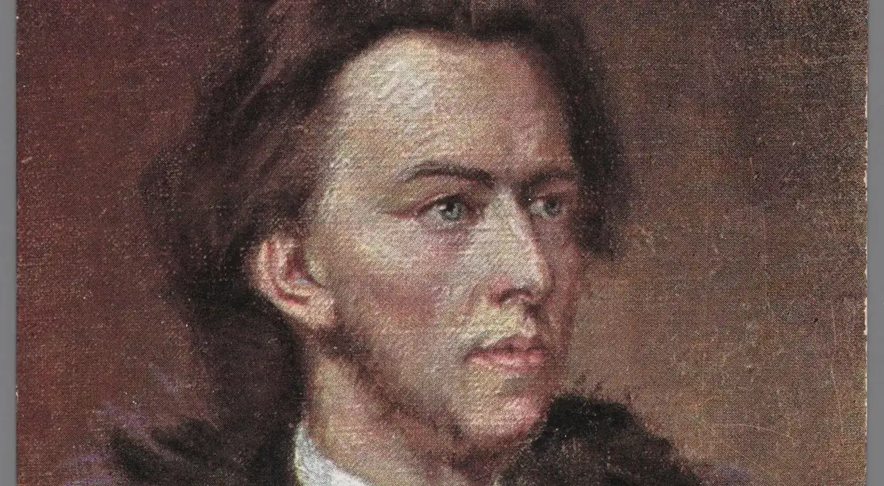 Portret Pawła Jasienicy, malowany, z widocznym fragmentem twarzy i ucha.