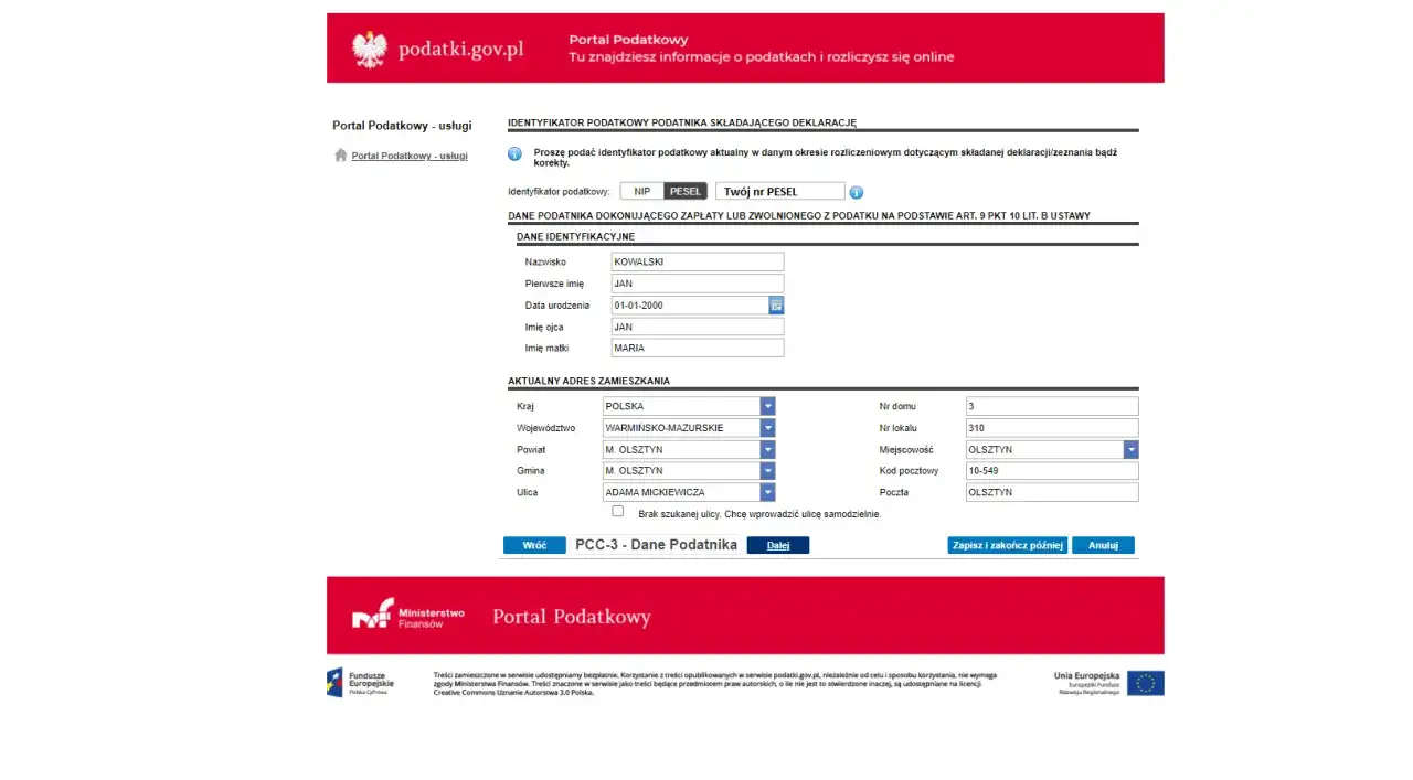 PCC-3 od hipoteki: Jak zapłacić podatek krok po kroku online?