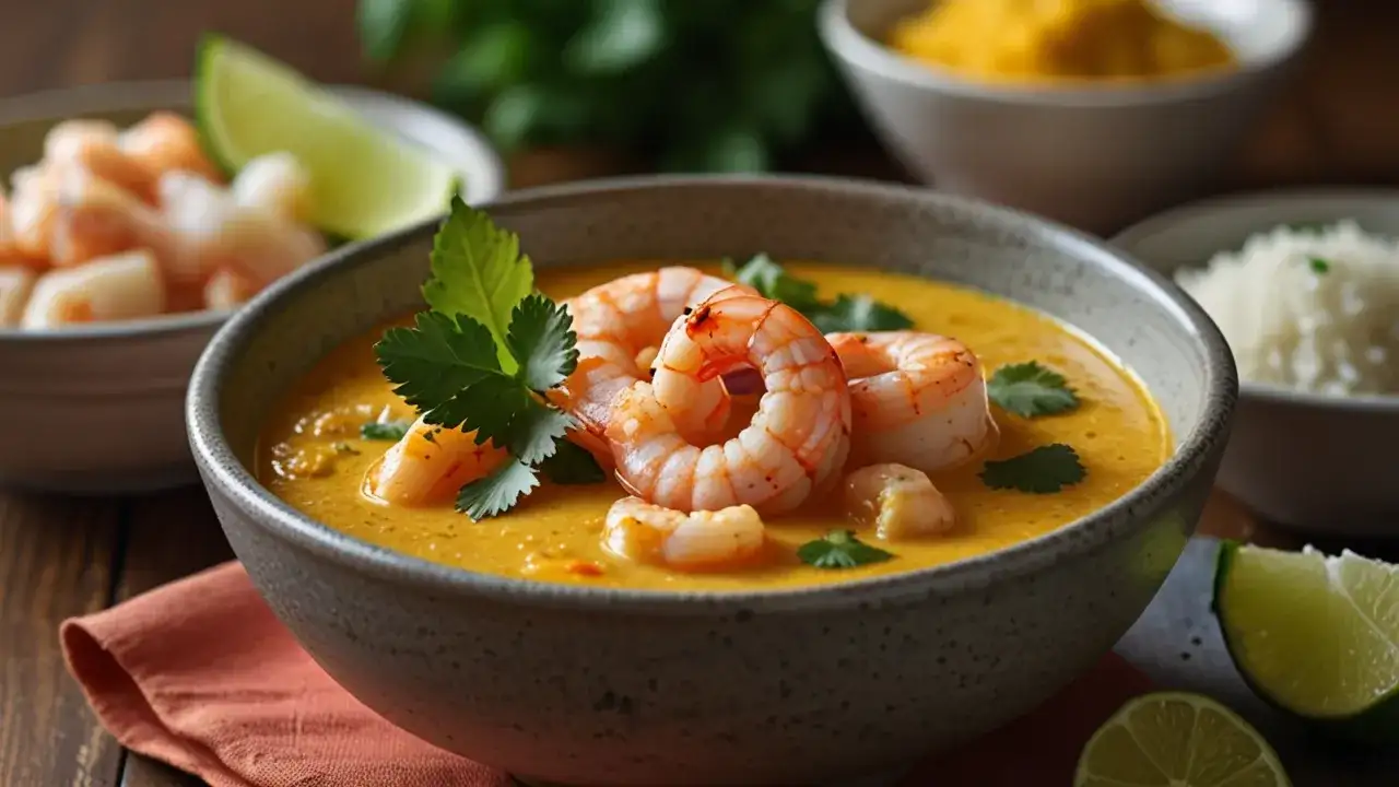 Krewetki z curry i mlekiem kokosowym: Wyjątkowe, aromatyczne danie