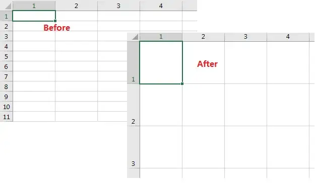 Komórki w excelu będą idealnie kwadratowe - szybki sposób na równą siatkę