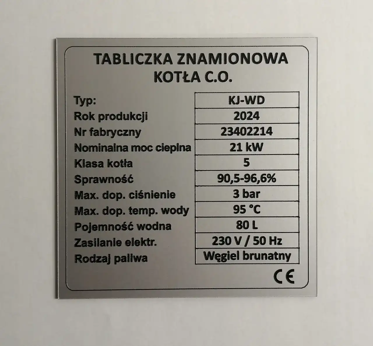 Tabliczka znamionowa na piecu - Jakie informacje zawiera?