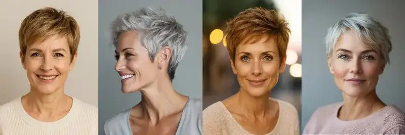 Kurzhaarfrisuren feines Haar ab 50: Mehr Volumen & jugendlicher Look