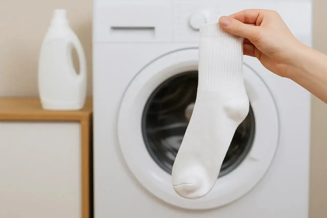 Pranie białych skarpetek: odzyskaj śnieżną biel krok po kroku