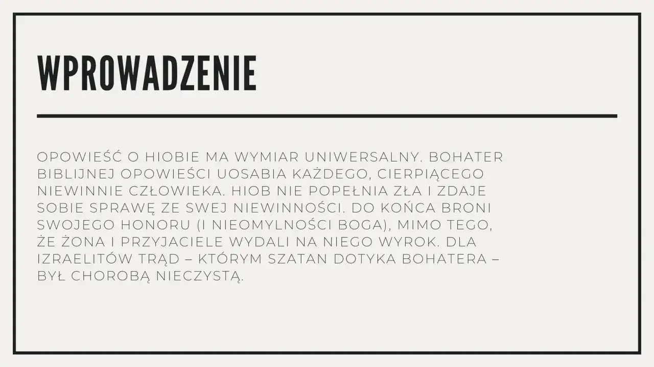 Księga Hioba – Czy to część Starego Testamentu czy inny tekst?