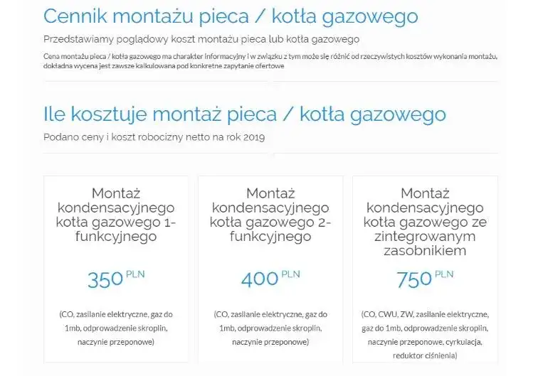 Kocioł Gazowy Cena - Montaż i Koszty Przyłącza Gazowego oraz Cena Kotle Gazowego
