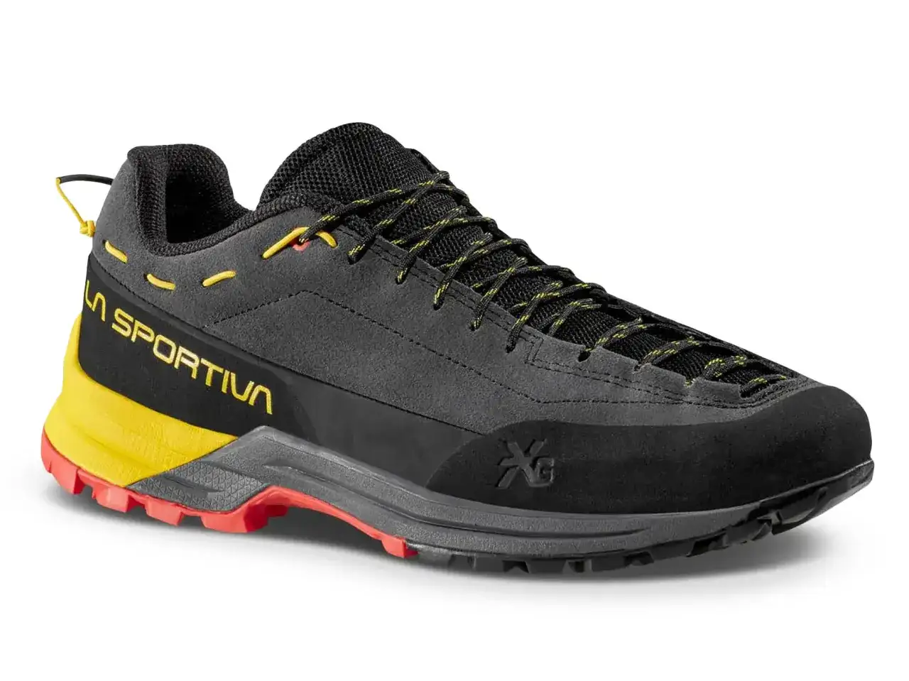 Buty trekkingowe La Sportiva z podeszwą Vibram Megagrip zapewniające pewność na każdym szlaku.